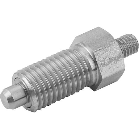 Indexing Plungers Threaded Pin, Style E, Metric